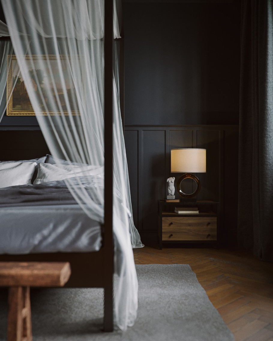 Dark & Moody Bedroom