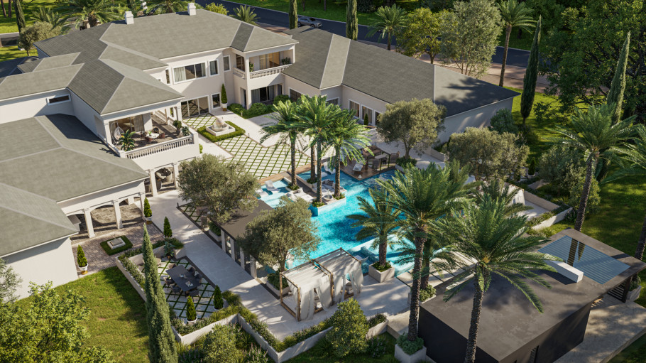 White Villa in the USA
