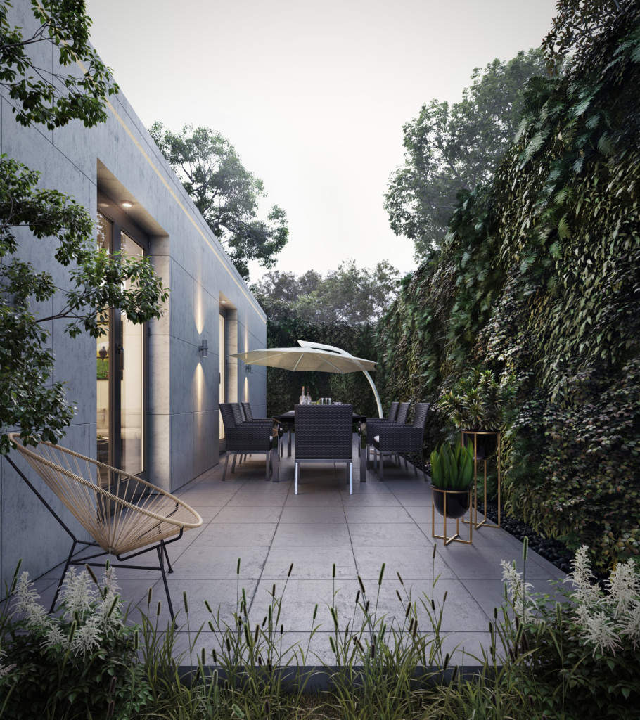 Modern Villa Backyard