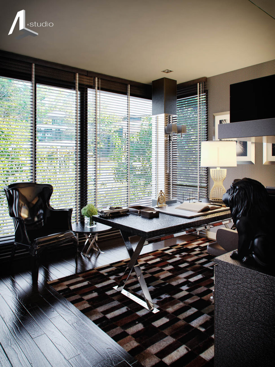 Black toned interior