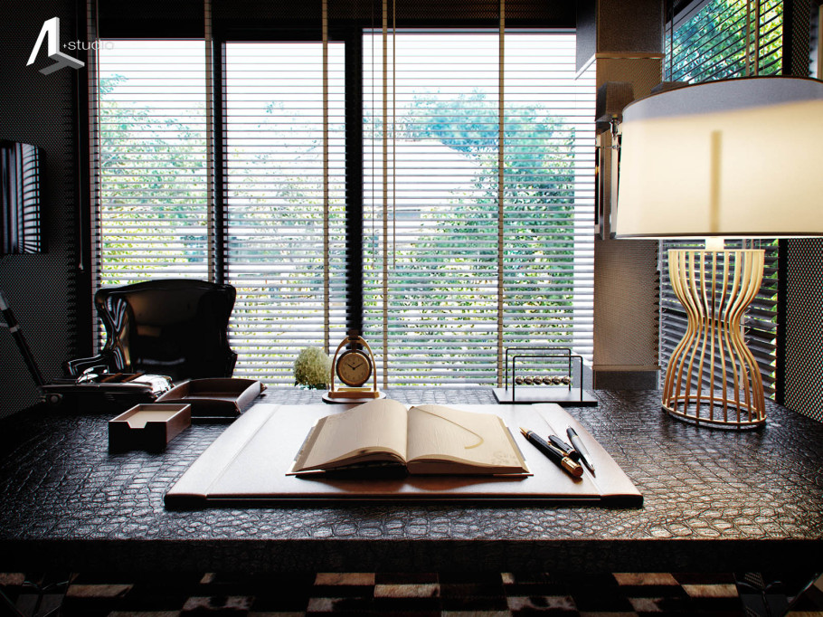 Black toned interior