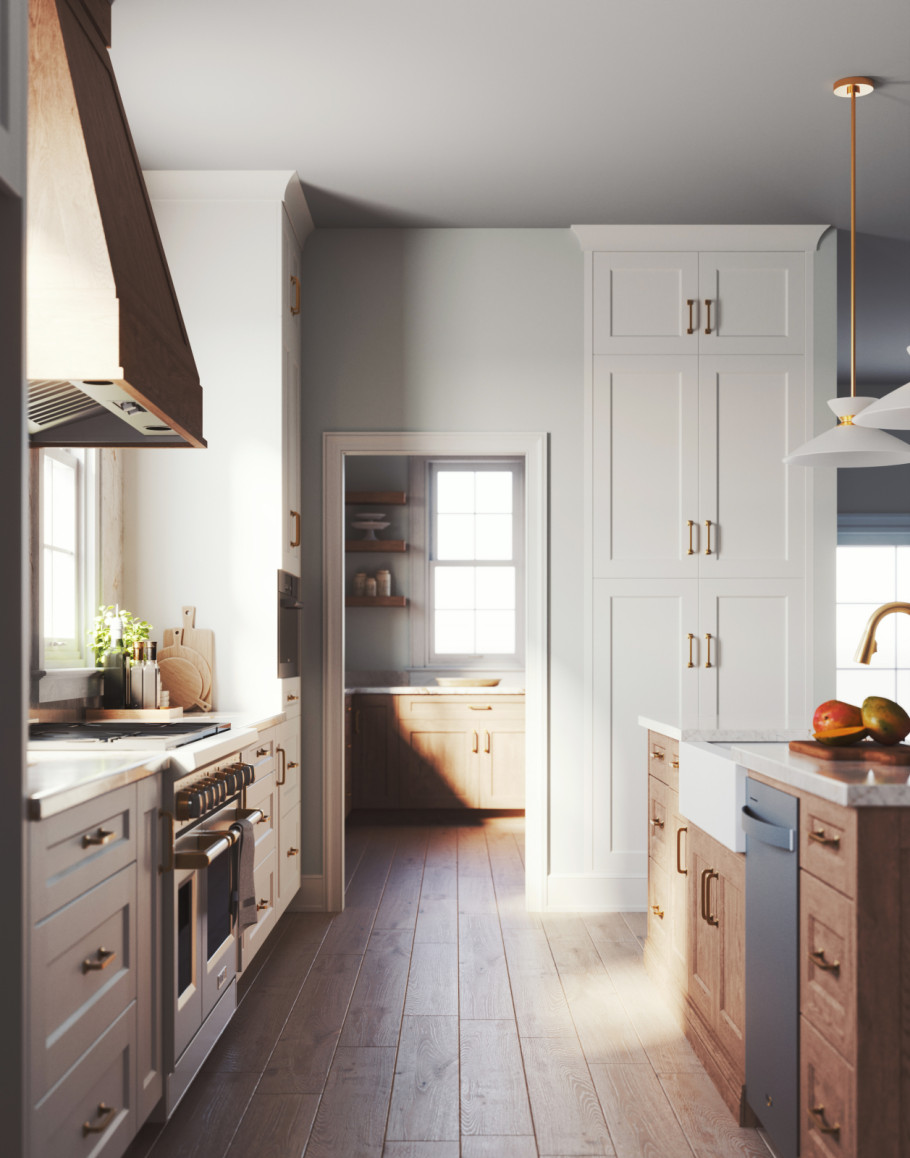 White and Wood kitchen