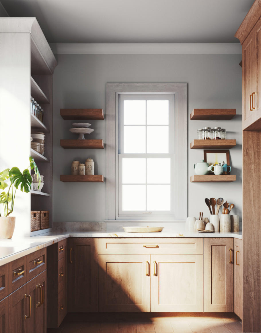 White and Wood kitchen