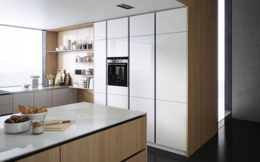 White and Wooden Kitchen