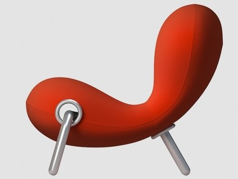 marc newson embryo chair design 3d model