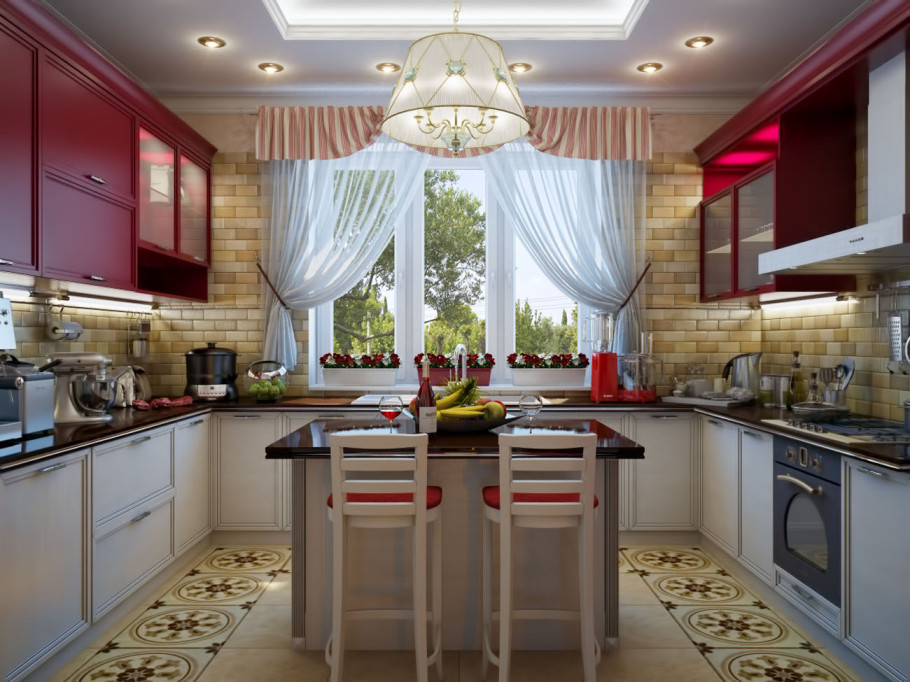 Kitchen in private house