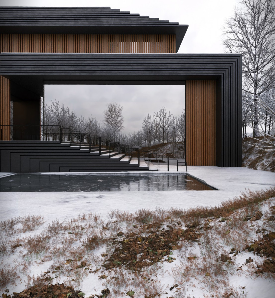 Modern villa in Sweden