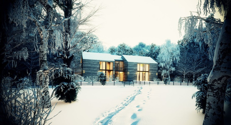 Snowy Family House