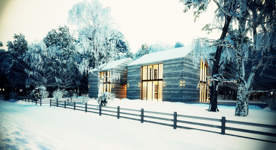 Snowy Family House