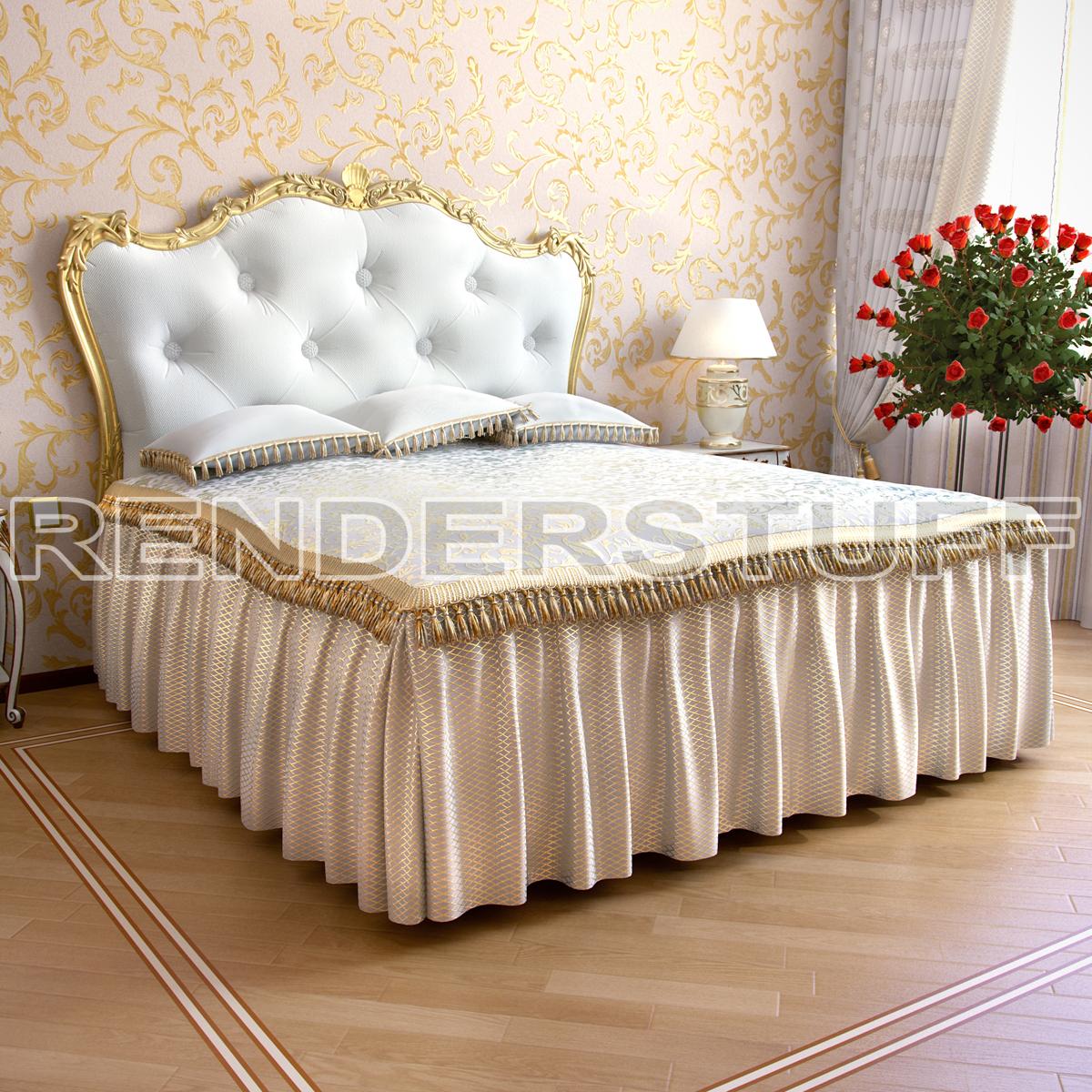Luxury Bed 3d Model Free Download
